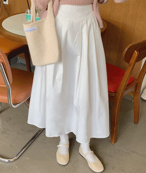 비죠코튼플레어skirt (A핏롱스커트,가을신상)